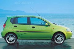 Rider Ochranné boční lišty na dveře, Chevrolet Aveo HB, 2004->