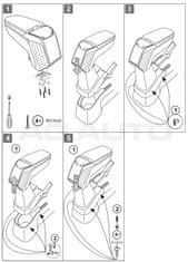 Rati Loketní opěrka ARMSTER 2, Toyota Yaris, 2014-2020, bez kapsy