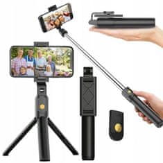 Severno Tyč na selfie stativ stick tripod + dálkové ovládání Bluetooth