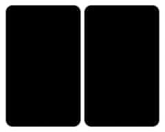 Wenko Ochranné skleněné panely na sporák BLACK, 2 kusy