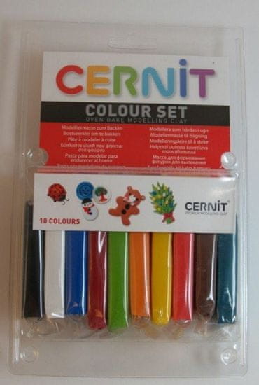 Duhová planeta Cernit Multicolor set 10 x 30 g