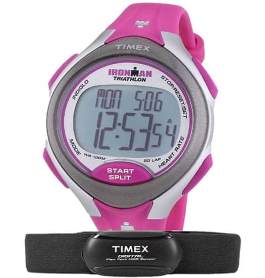 Timex T5K722, Ironman Road Trainer 50 Lap se snímačem tepu