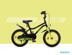 TWM Jumper 18 Inch 26,5 cm Boy Threaded Brake Black / Yellow