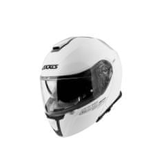 AXXIS HELMETS Výklopná helma AXXIS GECKO SV ABS solid bílá lesklá - L