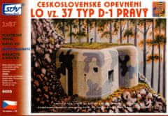 SDV Model Československé opevnění LO vz. 37 D-2 pravý, Model Kit 6003, 1/87