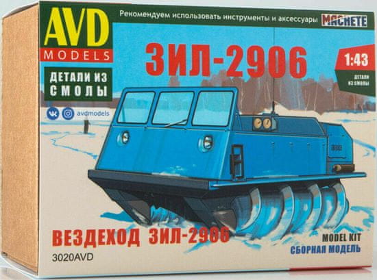 AVD Models ZIL-2906 obojživelné vozidlo, Model Kit 3020, 1/43