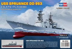 Hobbyboss HobbyBoss- torpédoborec USS Spruance (DD-963), Model Kit 2504, 1/1250