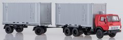 Start Scale Models KAMAZ 53212, kontejnerový tahač s kontejnerovým návěsem GBK-8350, 1/43