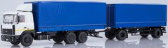 Start Scale Models KAMAZ-6303 nákladní s přívěsem MAZ-83781, modrá, 1/43