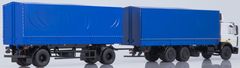 Start Scale Models KAMAZ-6303 nákladní s přívěsem MAZ-83781, modrá, 1/43