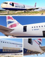 Noah přívěsek ze skutečného letadla Boeing B767 British Airways bílá varianta