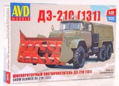 AVD Models Sněžný pluh DE-210 (ZIL-131), Model Kit 1292, 1/72