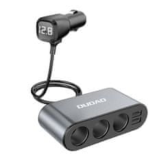 DUDAO R1Pro autonabíječka 2x USB / 3x Splitter, černá