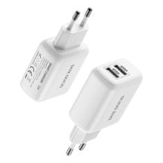 Dux Ducis C10 síťová nabíječka 2x USB 2.4A 12W, bíla