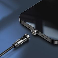 Joyroom magnetický kabel USB / USB-C 2.4A 1.2m, černý