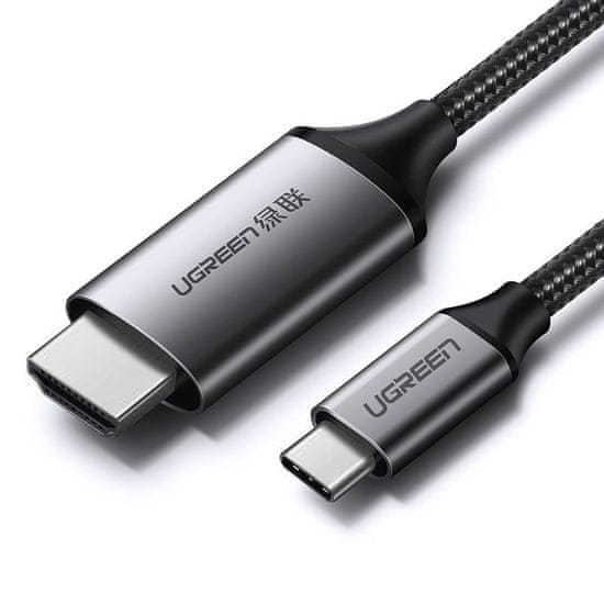 Ugreen MM142 kabel HDMI / USB-C 4K 1.5m, černý/šedý