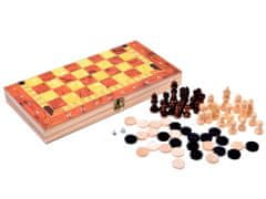 JOKOMISIADA Sada her 3v1 Šachová dáma Backgammon GR0339