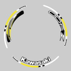 SEFIS sada barevných proužků EASY na kola Kawasaki Z400 žlutá