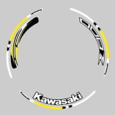 SEFIS sada barevných proužků EASY na kola Kawasaki Z800 žlutá