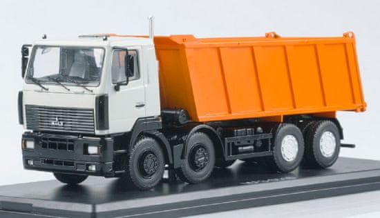 Start Scale Models MAZ-6516, 8x4 sklápěčka (bílo-oranžová), 1/43