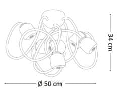 Ideal Lux Stropní svítidlo Ideal Lux Octopus PL6 bianco 174921 bílé