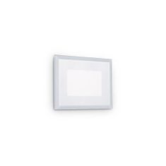 Ideal Lux LED Venkovní nástěnné zápustné svítidlo Ideal Lux INDIO RECESSED 05W 255781 5W 585lm 3000K IP65 10,5cm bílé