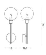 Ideal Lux Bodové nástěnné svítidlo Ideal Lux Maracas AP1 200330 1x2W 10cm