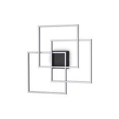 Ideal Lux LED Stropní a nástěnné svítidlo Ideal Lux FRAME PL QUADRATO NERO 270678 35W 3200lm 3000K IP20 59cm černé