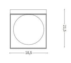 Ideal Lux Stropní svítidlo Ideal Lux Lingotto PL1 198132 E14 1x40W 18,5cm