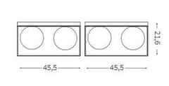 Ideal Lux Stropní svítidlo Ideal Lux Lingotto PL4 198156 E14 4x40W 45,5cm