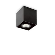 Ideal Lux Stropní bodové svítidlo Ideal Lux Mood PL1 D09 Square Nero 243948 GU10 1x28W 9cm hranaté černé