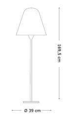 Ideal Lux Venkovní stojací lampa Ideal Lux Itaca PT1 180953 169,5cm IP44