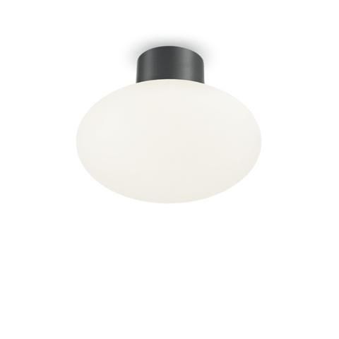 Ideal Lux Venkovní stropní přisazená základna Ideal Lux Clio MPL1 Antracite 148861 E27 1x60W IP44 9cm antracitová