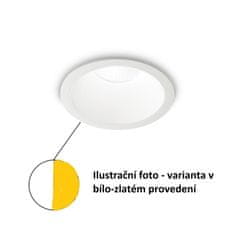 Ideal Lux LED Zápustné bodové svítidlo Ideal Lux Game Round White Gold 192307 11W 850lm 3000K IP20 bílo-zlaté