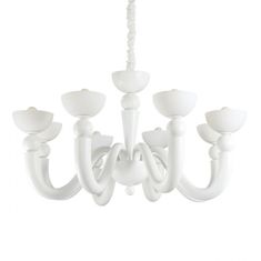 Ideal Lux Závěsné svítidlo Ideal Lux Bon Bon SP8 bianco 094007 bílé 95,5cm  