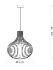 Ideal Lux Závěsné svítidlo Ideal Lux Onion SP1 D23 205281 1x60W 23,5cm
