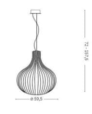 Ideal Lux Závěsné svítidlo Ideal Lux Onion SP1 D60 205311 1x60W 59,5cm