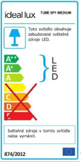 Ideal Lux LED Závěsné svítidlo Ideal Lux Tube SP1 Medium Bianco 211701 9,3W 1000lm 6cm bílé