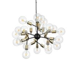 Ideal Lux Závěsné svítidlo Ideal Lux Spark SP24 238241 E27 24x60W IP20 60cm černo-zlaté