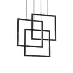 Ideal Lux LED Závěsné svítidlo Ideal Lux FRAME SP QUADRATO NERO 269375 80W 8600lm 3000K IP20 73cm černé