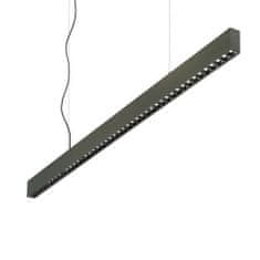 Ideal Lux LED Závěsné svítidlo Ideal Lux OFFICE SP 3000K BK 271187 30W 2800lm 3000K IP20 120cm černé