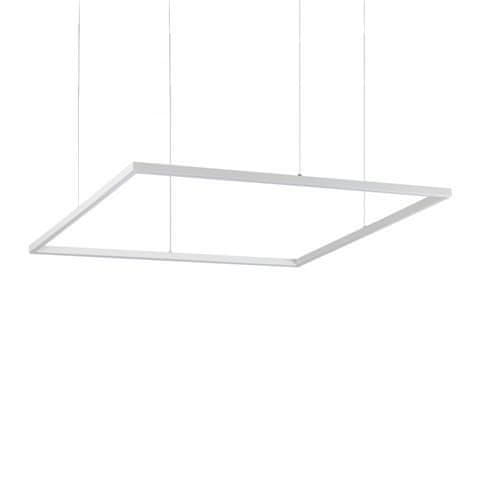 Ideal Lux LED Závěsné svítidlo Ideal Lux ORACLE SLIM D90 SQUARE WH 3000K 259192 51W 4100lm 3000K IP20 85cm hranaté bílé