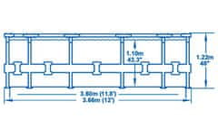 Bestway Steel Pro Max 3,66 x 1,22 m 56420 + Příslušenství