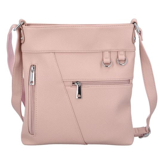 Mahel Módní dámská koženková crossbody Gaston, růžová