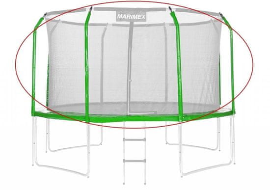 Greatstore Sada krytů pružin a rukávů na trampolínu - zelená, 244 cm