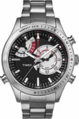 Timex Timex Intelligent Quartz Chrono Timer TW2P73000, s ocelovým řemínkem