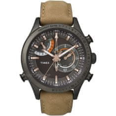 Timex Intelligent Quartz Chrono Timer TW2P72500, s koženým řemínkem