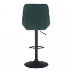 ATAN Barová židle CHIRO NEW - tmavozelená Velvet látka