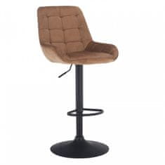 ATAN Barová židle CHIRO NEW - hnědá Velvet látka