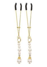 taboom TABOOM Nipple Play Tweezers with Pearls (Gold)